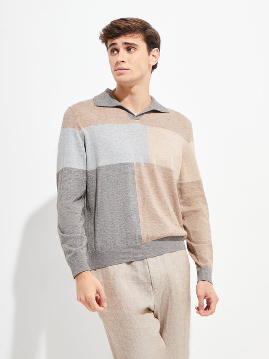 Pull Yvan En Coton Couleur Gris