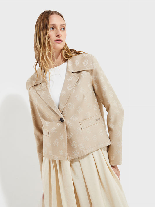 Manteau Ytaparica En Bambou Couleur Beige