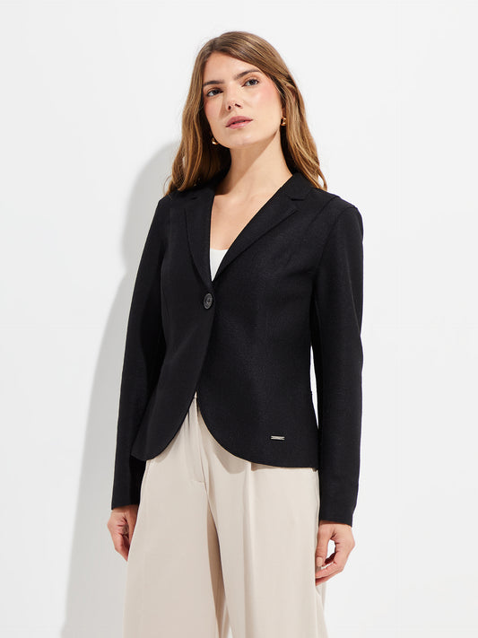 Manteau Yzigoing En Alpaga / Laine Couleur Noir