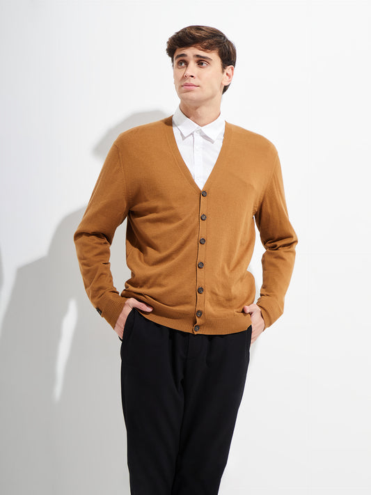 Cardigan Bernard En Vicuña Couleur Naturel