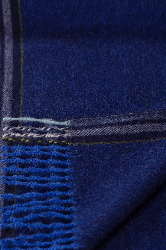 Écharpe Rufino en Baby Alpaga Couleur Bleu