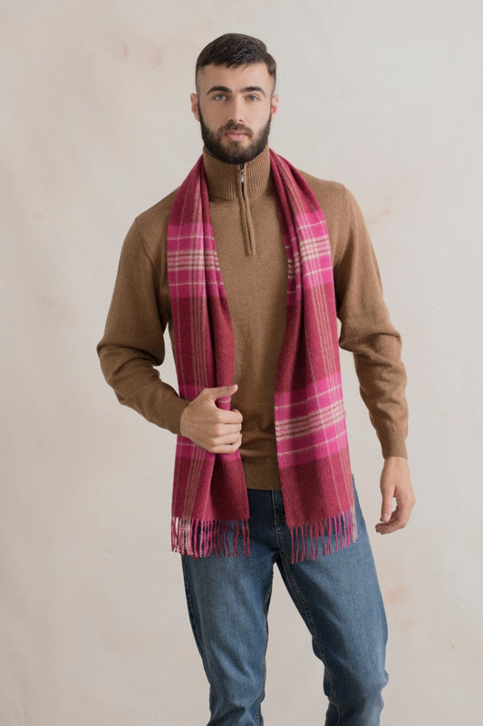 Écharpe Real en Baby Alpaga Couleur Rubi