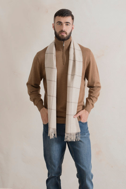 Écharpe Reap en Baby Alpaga Couleur Beige