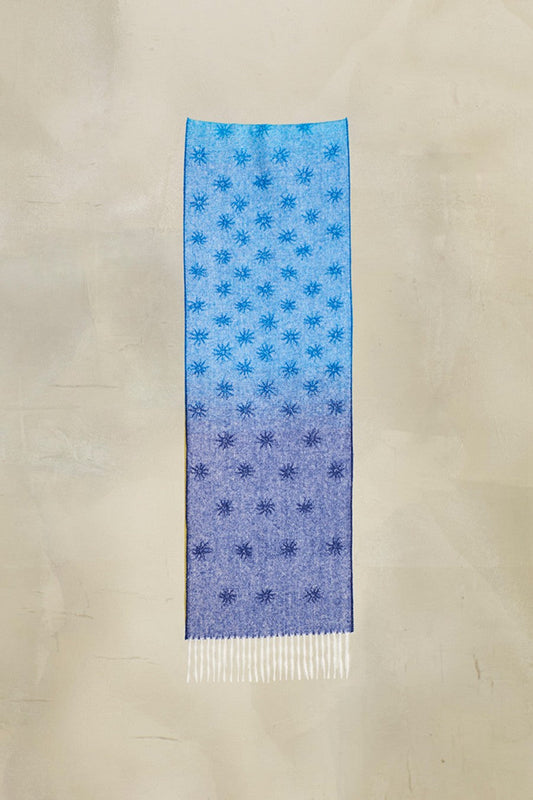Écharpe Relampago en Baby Alpaga Couleur Bleu