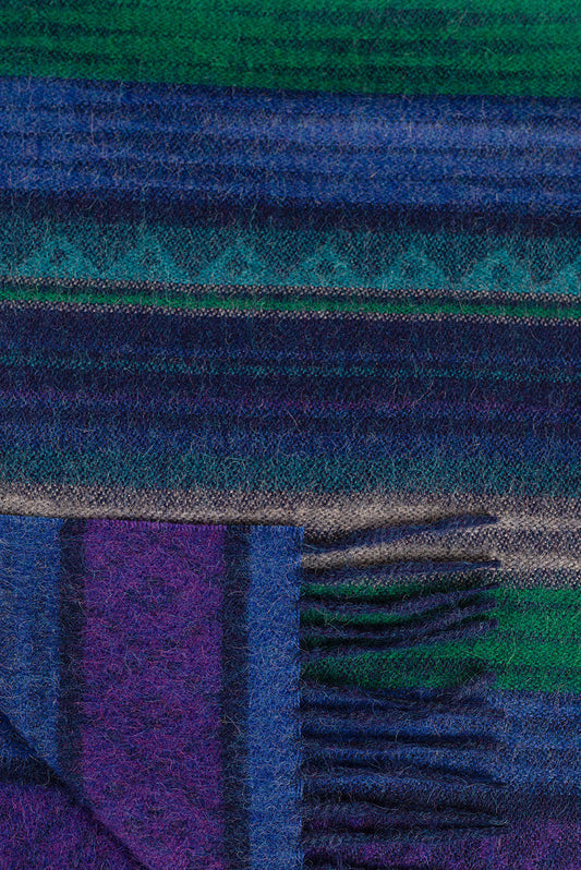 Écharpe Santina en Baby Alpaga Couleur Bleu