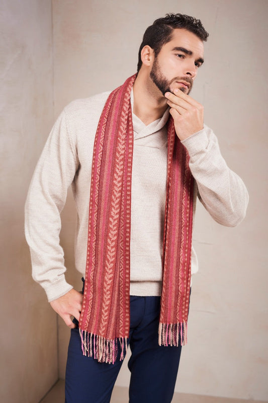 Chalina Serena De Baby Alpaca Color Rojo