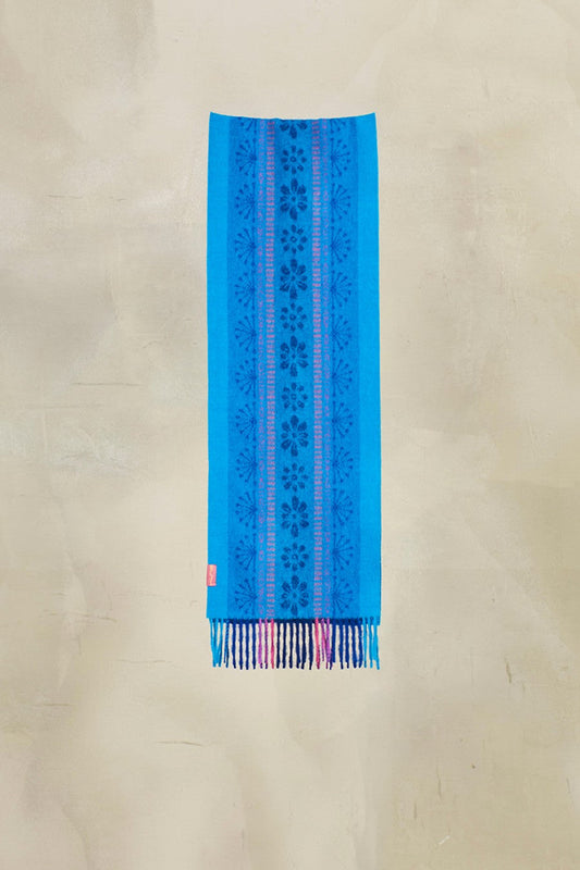 Chalina Todavia De Baby Alpaca Color Azul
