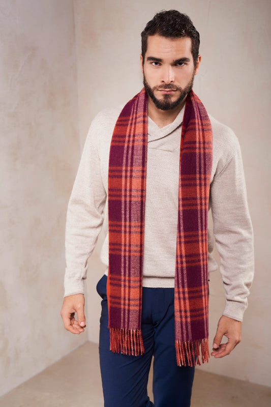 Écharpe Satie en Baby Alpaga Couleur rouge