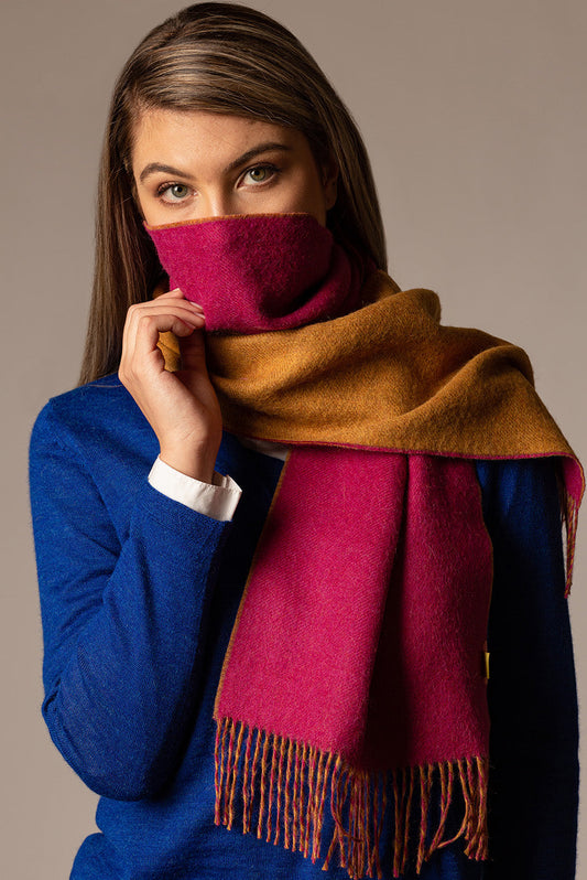 Chalina Tahoe De Baby Alpaca Color Fucsia