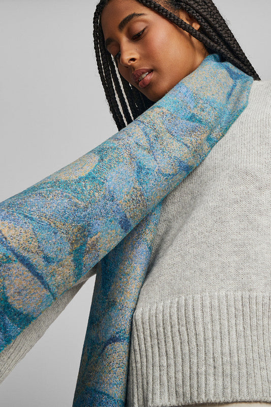Willing Baby-Alpaka-Schal, Farbe Blau