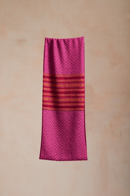 Écharpe Samay Infinity en Baby Alpaga Couleur Burgundy