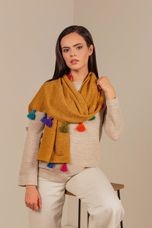 Chalina Suzana De Baby Alpaca Color Senape