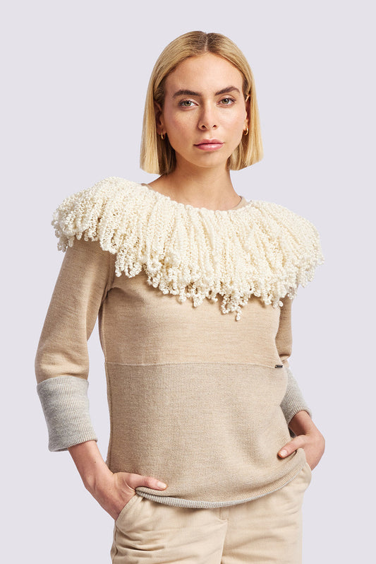 Chalina Would De Baby Alpaca Color Ecru