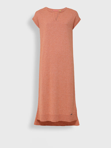 Robe Uresti En Coton Couleur Orange