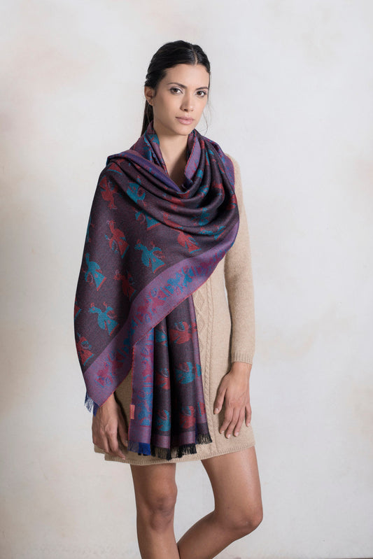 Étole Paracas - 16 en Baby Alpaga Couleur MultiCouleur