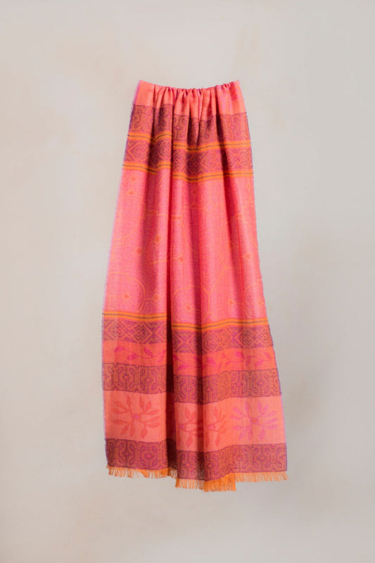 Étole Ratik en Baby Alpaga Couleur Naranja