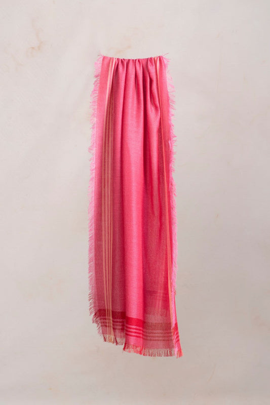 Étole Rimini en Baby Alpaga Couleur Rose