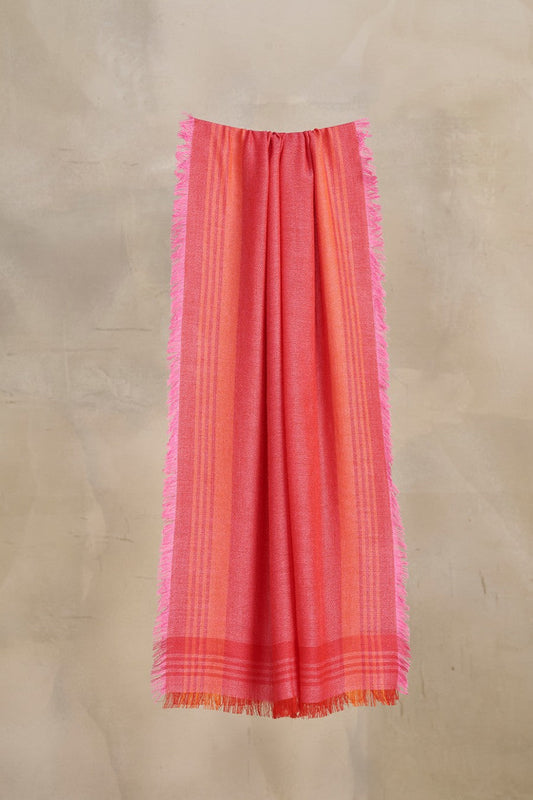 Étole Rimini en Baby Alpaga Couleur Fucsia