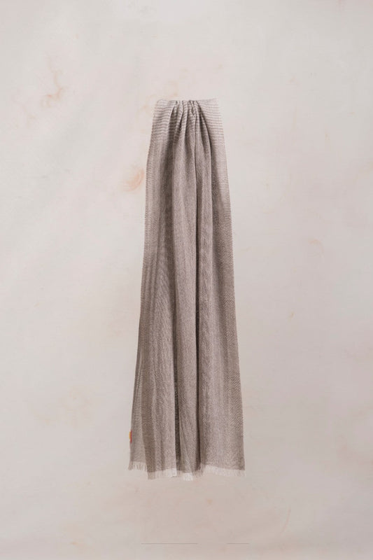 Étole Revolution en Baby Alpaga Couleur Gris