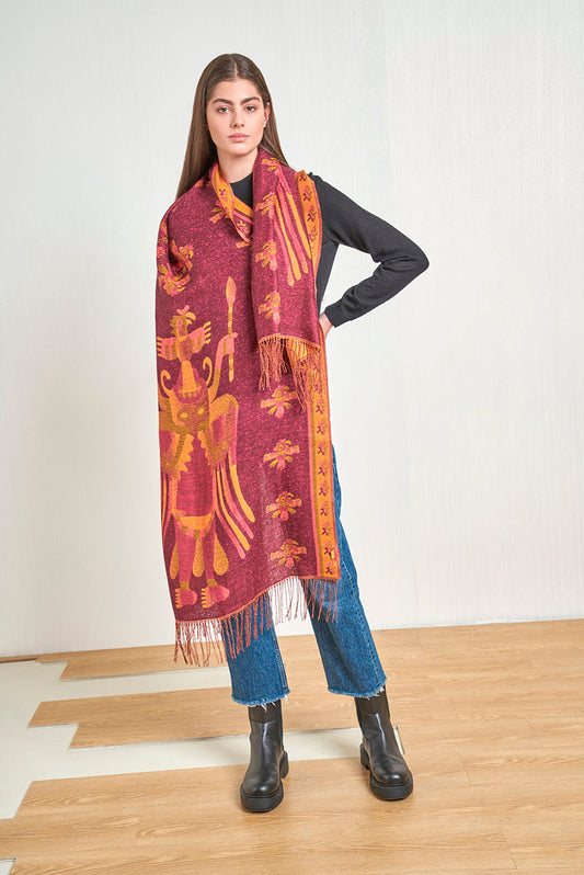 Estola Nazca - 10 De Baby Alpaca Color Multicolor