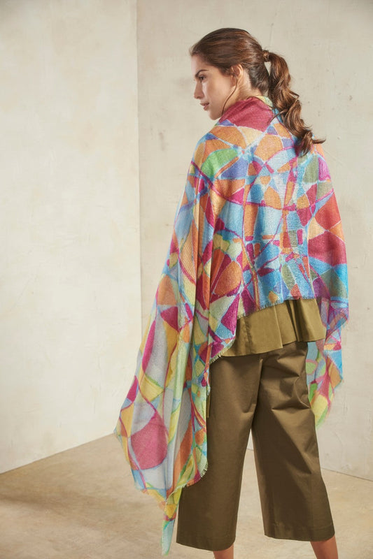 Étole Orbitas en Baby Alpaga Couleur MultiCouleur
