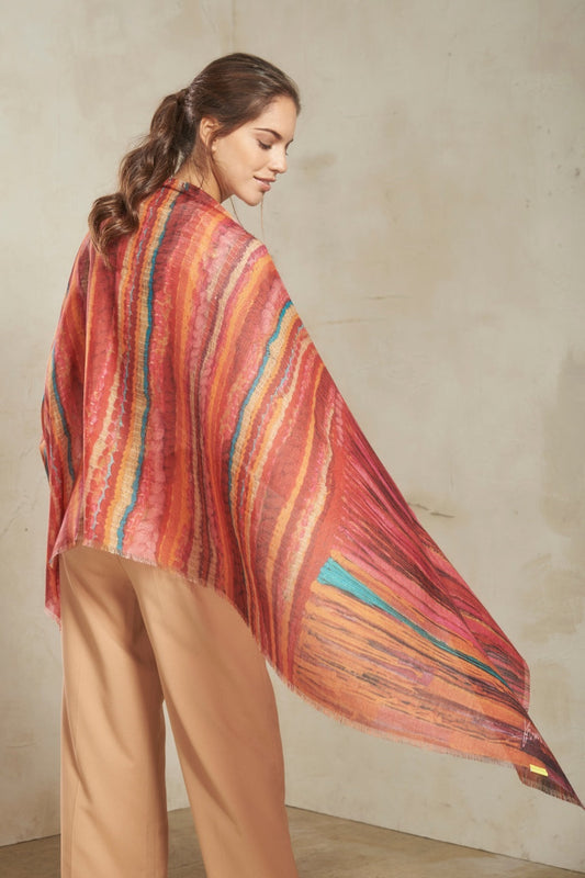 URQUIPA RED I SHAWL