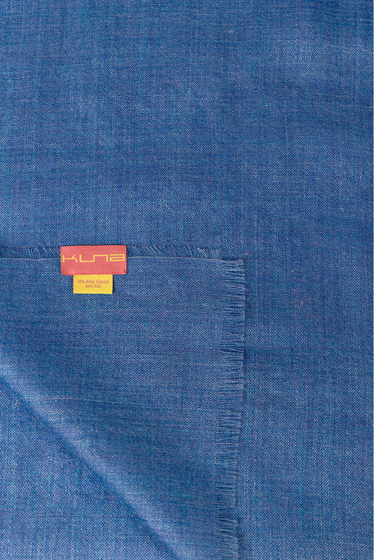 Étole Patito en Baby Alpaga Couleur Bleu