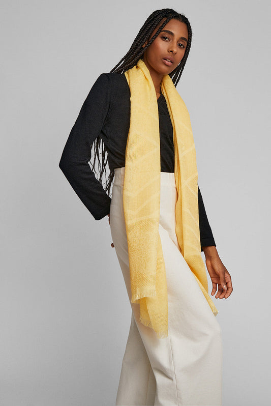Étole Varsallo en Baby Alpaga Couleur Amarillo