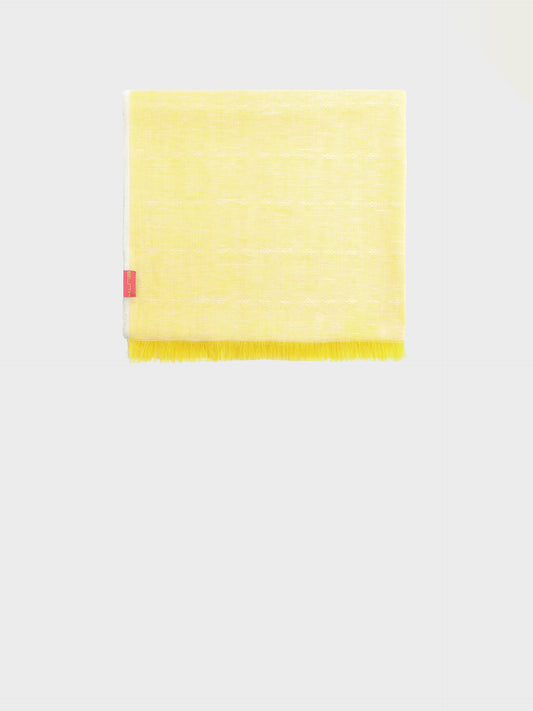 Étole Yvory En Lin Couleur Jaune