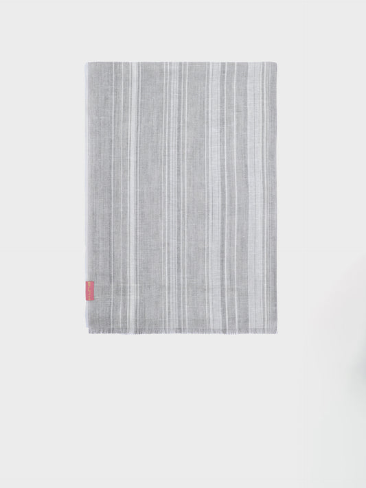 Étole Yoga En Lin Couleur Gris