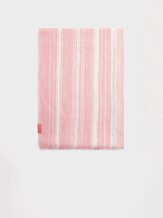 Étole Yoga En Lin Couleur Rose