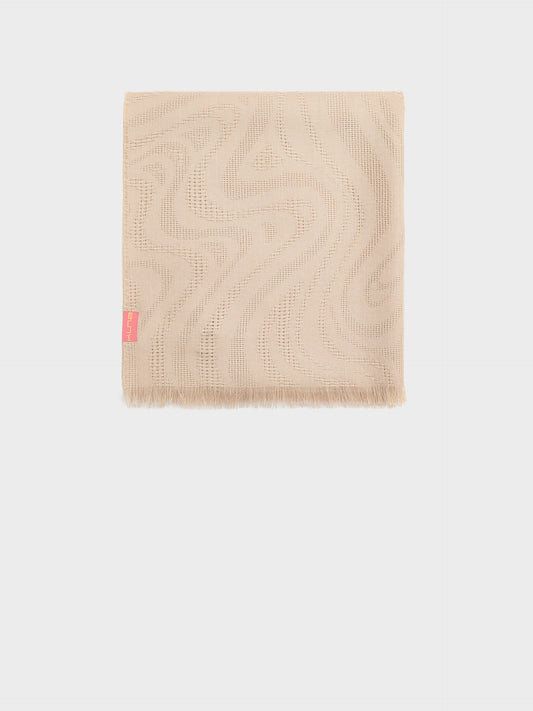 Étole Yxtapa En Baby Alpaga Couleur Beige