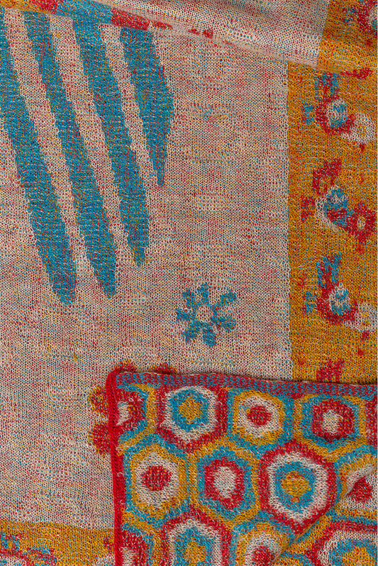 Étole Nazca - 49 en Baby Alpaga Couleur Blanc