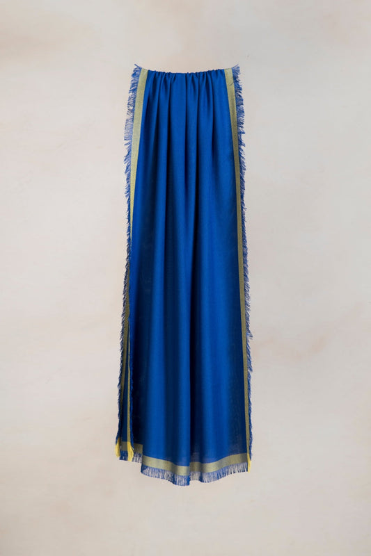 Étole Rolando en Bamboo Couleur Bleu
