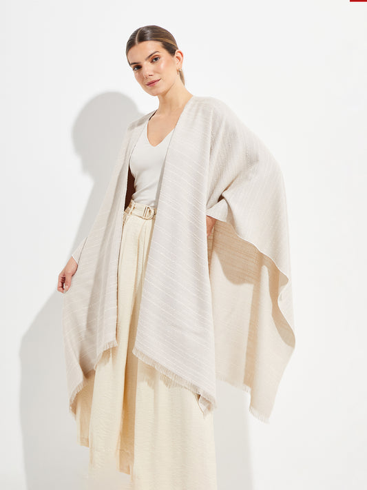 Cape Ygriega En Coton Couleur Beige