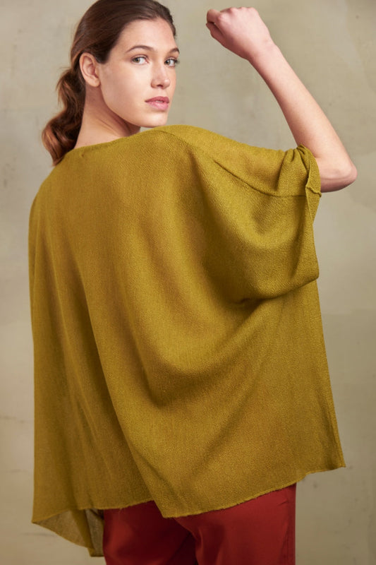 Poncho Romanov De Baby Alpaca Color Pacay