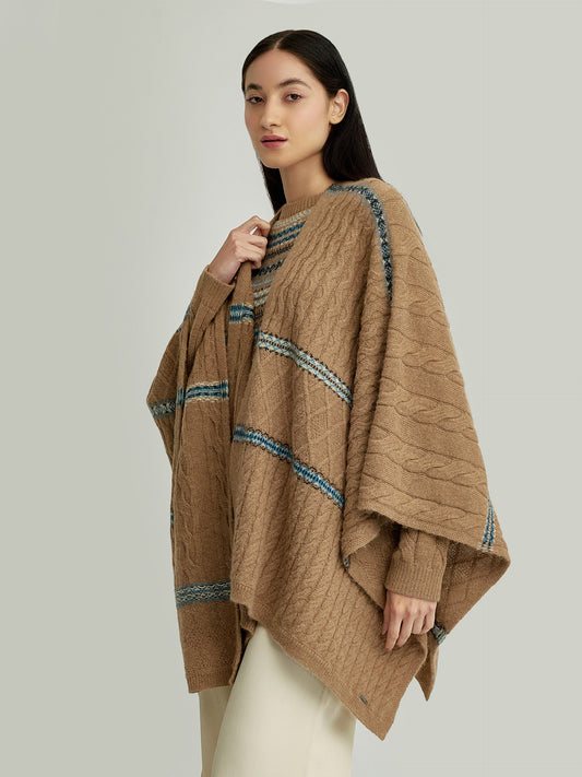 Cape Yael En Baby Alpaga Couleur Camel