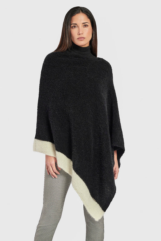 Poncho Wasi De Alpaca Color Black