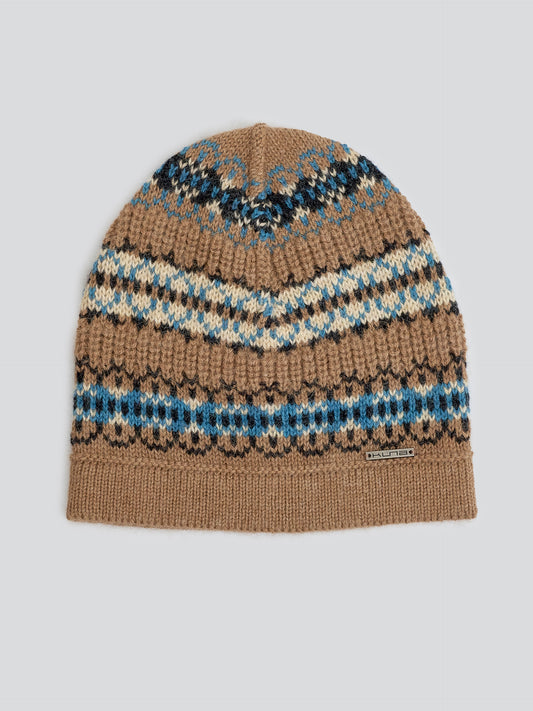 Bonnet Yoke Hat En Baby Alpaga Couleur Camel