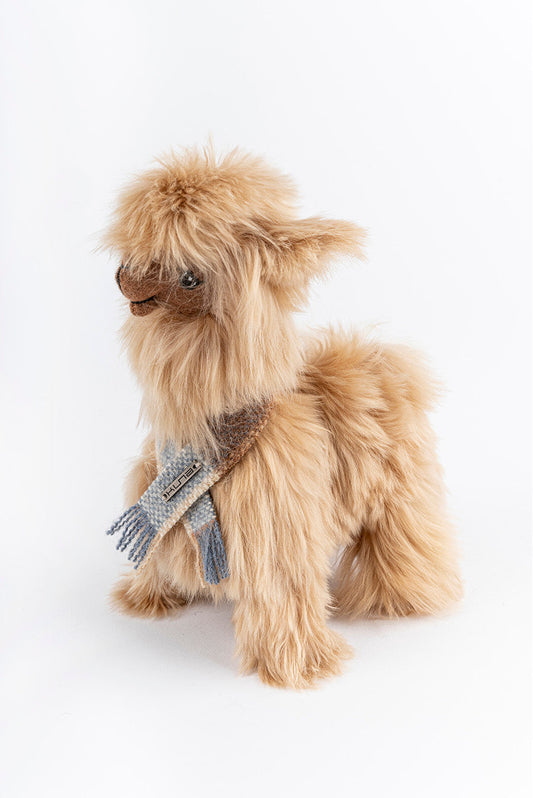 Peluche Alpaga Luluy en Alpaga Suri Couleur Crema