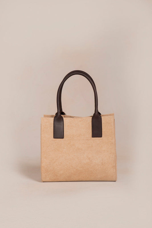 Sac à main Ramona en Alpaga & Laine Couleur Beige