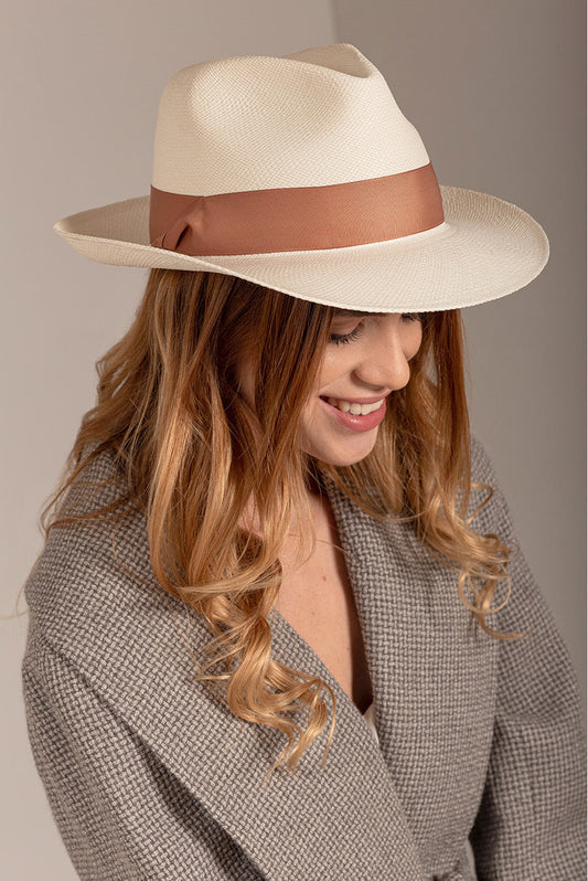 Chapeau Ana en Toquilla Couleur White