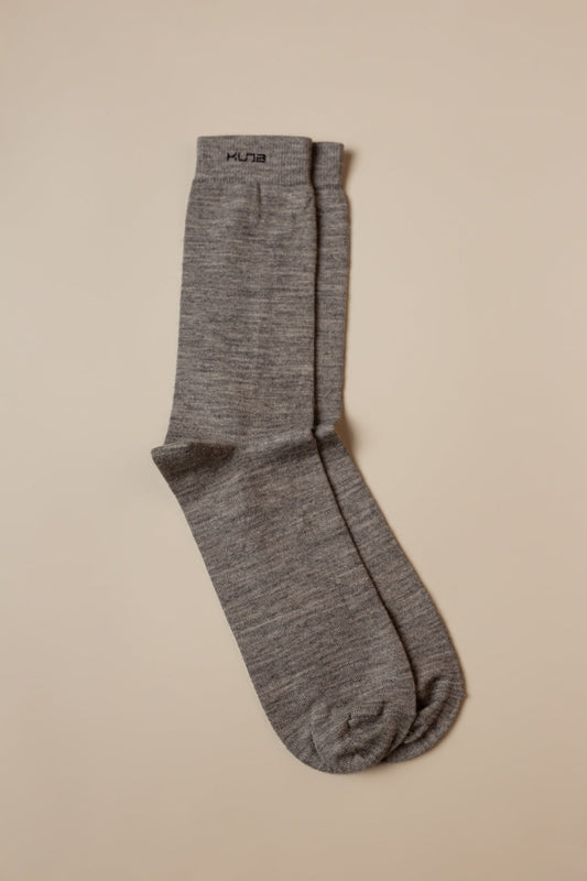 Chaussettes Reto en Baby Alpaga Couleur Gris Claro