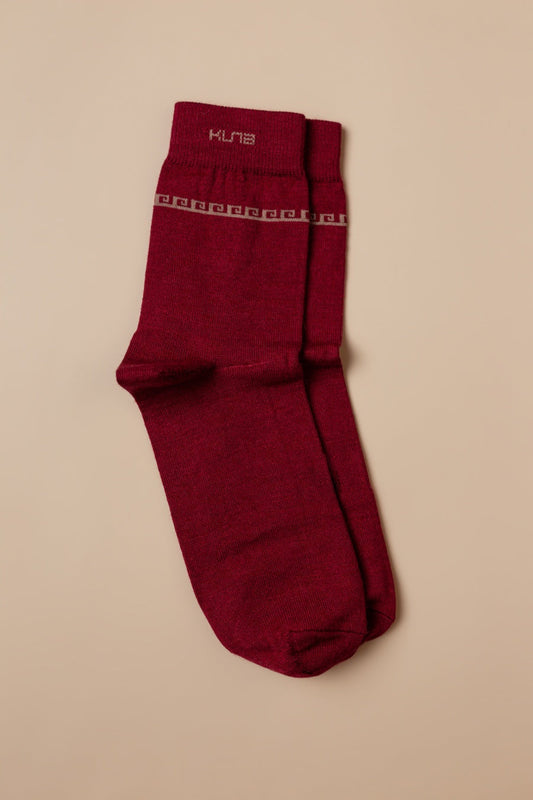 Chaussettes Route en Baby Alpaga Couleur Fucsia