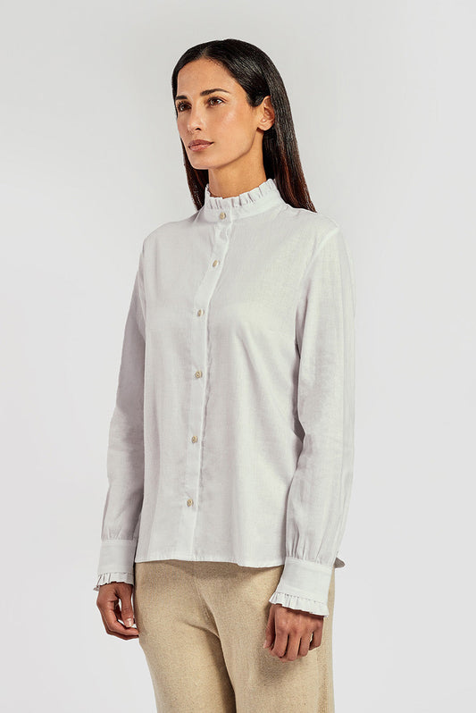 Shirt Velero en Lino Couleur Blanc