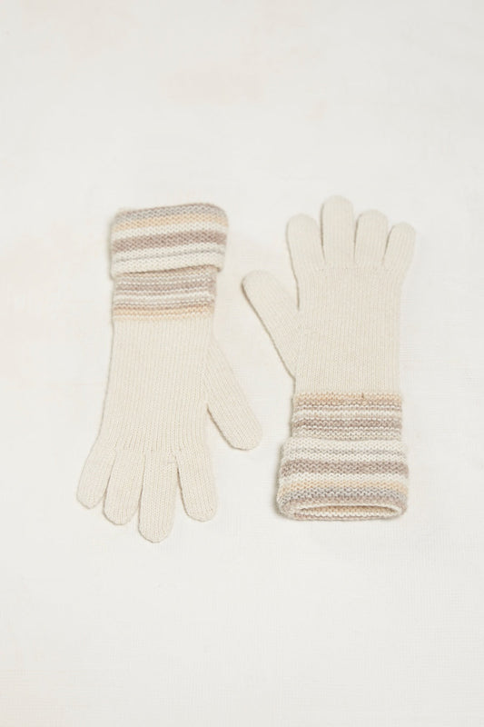 Gants Solfa en Baby Alpaga Couleur Ecru