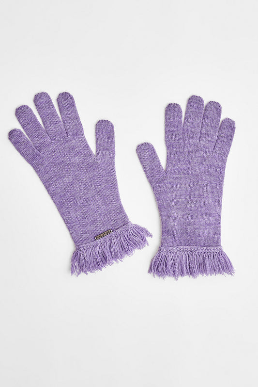 Guantes Wolyn De Baby Alpaca Color Orchid