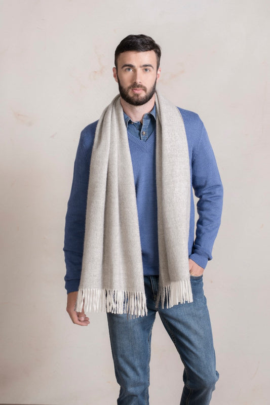 Étole Raiz en Baby Alpaga Couleur Gris