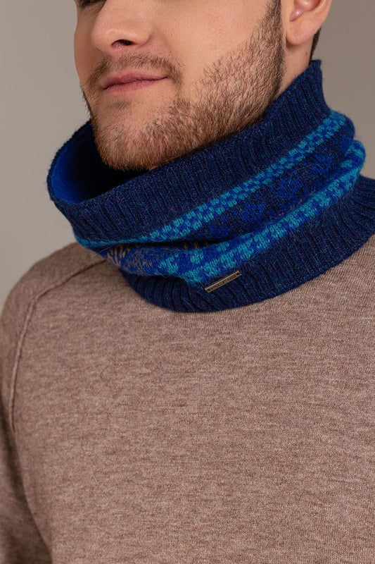 Chalina Ualter Neck De Baby Alpaca Color Azul