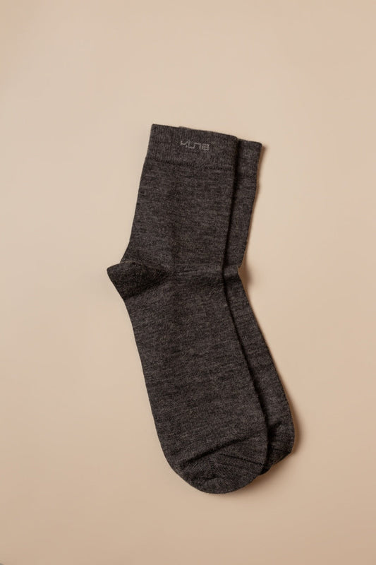 Chaussettes Rigolo en Baby Alpaga Couleur Gris Medio